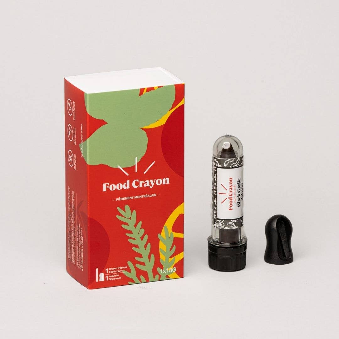 Black Garlic - Single Box (1 Food Crayon + 1 Sharpener)
