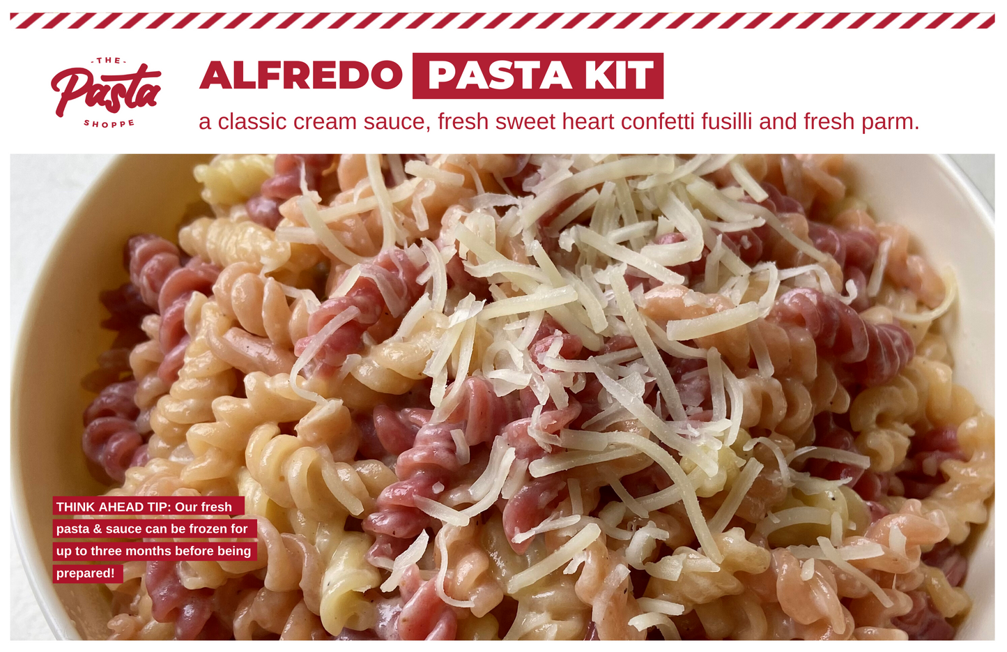 Sweet Heart Confetti Alfredo Pasta Kit #prettyandpink